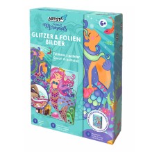 Artista - DIY-Bastelset Glitzer & Folien Bilder Meerjungfrauen