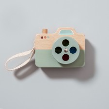 Holzspielzeug Kamera blau von Petit Monkey