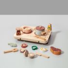 Holzspielzeug Mini Küche 'Dinner' mit Zubehör