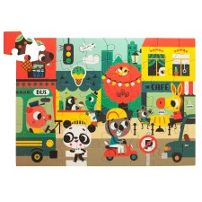 Puzzle 'In The City' 48 Teile von Petit Monkey