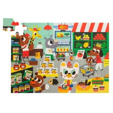 Puzzle 'Supermarkt' 48 Teile von Petit Monkey