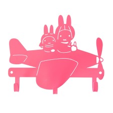 Kleiderhaken 'Miffy Airplane' pink von global affairs