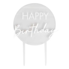 Acryl Cake Topper 'Happy Birthday' von Ginger Ray