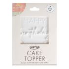 Acryl Cake Topper 'Happy Birthday'