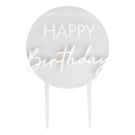 Acryl Cake Topper 'Happy Birthday'