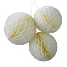 Ginger Ray - Papierkugeln Honeycomb Balls 'Ivory'