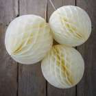 Papierkugeln Honeycomb Balls 'Ivory'