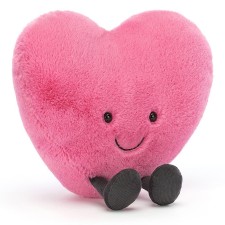 Kuschel Herz Amuseable Hot Pink Heart Large von Jellycat