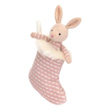 Jellycat - Kuscheltier Hase mit Weihnachtsstrumpf 'Shimmer Stocking Bunny'