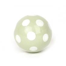 Knaufmanufaktur - Möbel-Knauf Ball Punkte grün-weiß