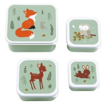 A Little Lovely Company - Brot- und Snackdosen Set 'Forest Friends'