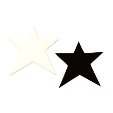 Kleiderhaken 'Stars' Sterne schwarz & weiß von A Little Lovely Company