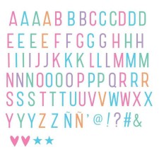 Lightbox Letter-Set Buchstaben pastell von A Little Lovely Company