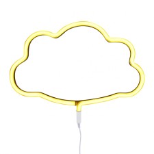 Wandlampe Neonlicht 'Cloud' Wolke gelb von A Little Lovely Company