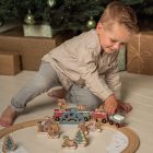 Holz Eisenbahn mit Schienen 'Weihnachten'