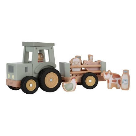 Holz Traktor mit Anhänger 'Little Farm'