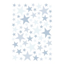 Wandsticker 'Etoiles' Sterne hellblau von Lilipinso
