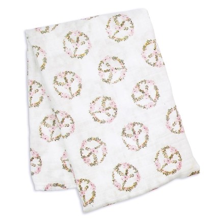 Bamboo Swaddle Mulltuch 'Peace'