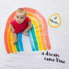 Swaddle & Karten Set 'Baby's First Year - A Dream Come True'