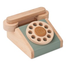 Holz Telefon Classic 'Selma' Faune Green / Golden Caramel von Liewood