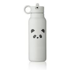 Trinkflasche 'Falk' Panda Light Grey 350ml von Liewood