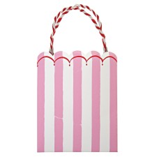 Geschenktüten Toot Sweet Streifen rosa von Meri Meri