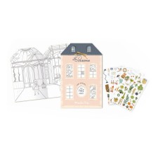 Malbuch mit Stickern 'Les Parisiennes - Ma Maison' von Moulin Roty