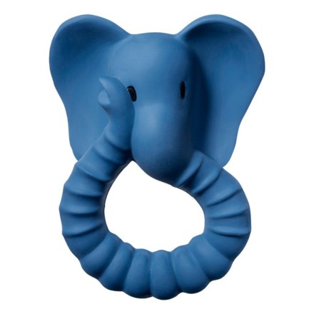 Beißring aus Naturkautschuk 'Elefant' blau