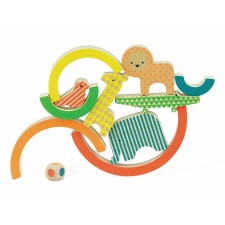 Stapelspiel Regenbogen-Tiere von Petit Collage