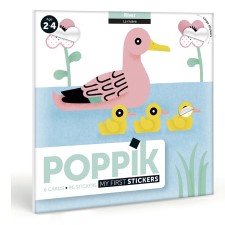 Stickerkarten - Meine ersten Sticker 'Flusstiere' von Poppik