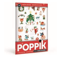 Stickerposter - Mini Discovery 'Weihnachts-Adventskalender' von Poppik