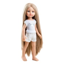 Puppe Amiga 'Carla' Pyjama 32 cm langes Haar von Paola Reina