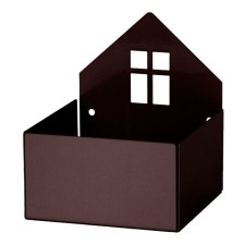 Wandregal & Box 'Haus' schwarz von roommate