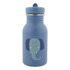 Edelstahl Trinkflasche 'Mrs. Elephant' Elefant blau 350ml von trixie