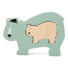 Holz Babypuzzle Eisbär 'Mr. Polar Bear' von trixie