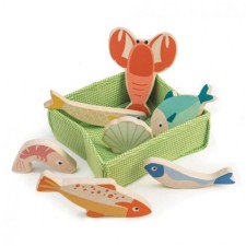 Korb 'Fische' für Marktstand von Tender Leaf Toys