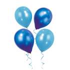 12 Luftballons Blue Party in 2 Blautönen