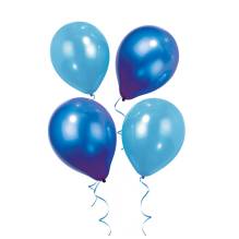 talking tables - 12 Luftballons Blue Party in 2 Blautönen