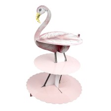 Dreistöckige Etagere 'Truly Flamingo' von talking tables