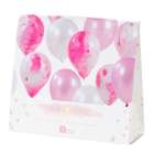 Luftballons 'We Heart Pink' in Marmor-Optik rosa