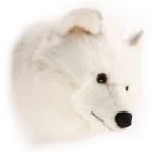 Plüsch Tierkopf-Trophäe Weißer Wolf Lucy